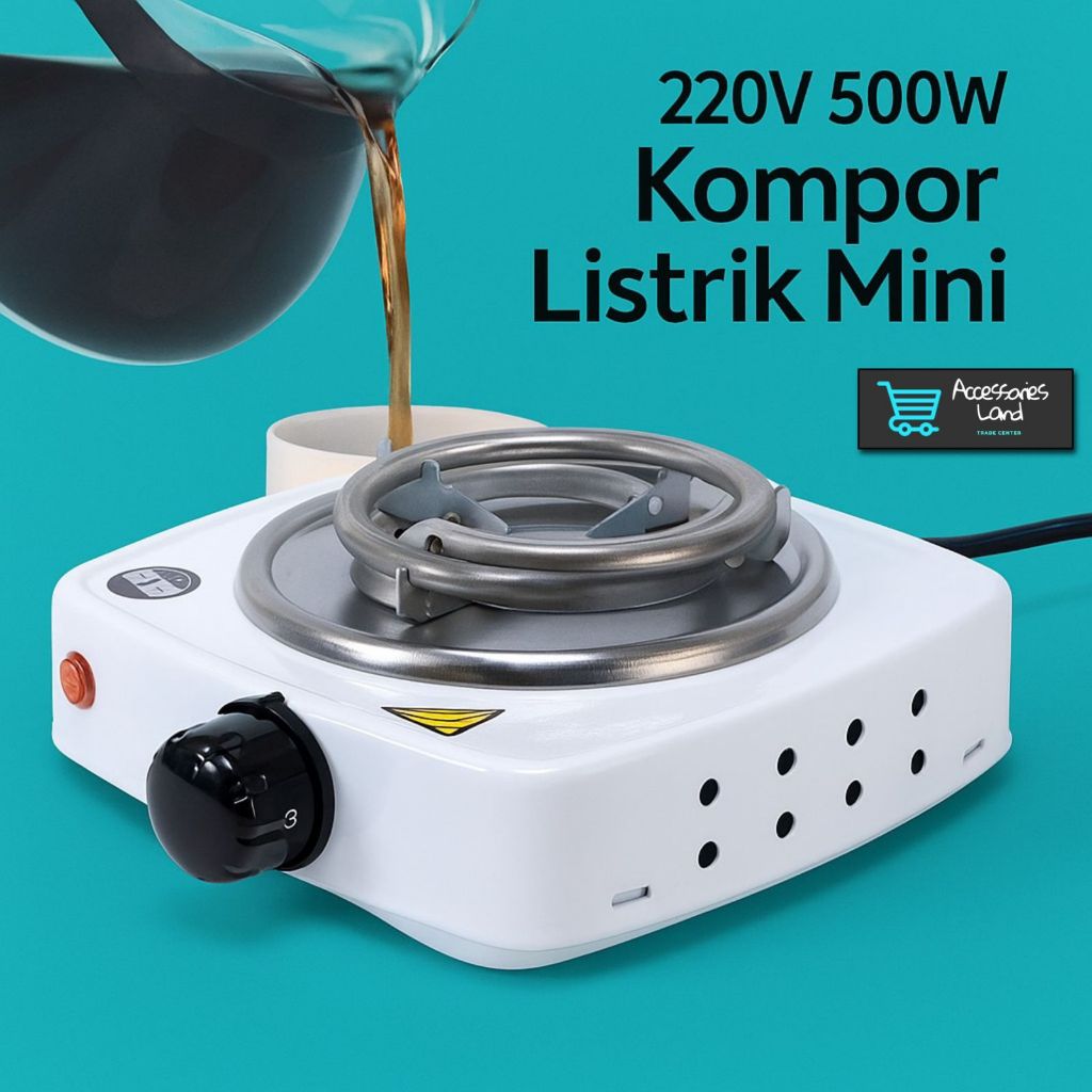 Jual WY 03B Kompor pemanas listrik 500W mini Kopi Teh EU Plug Silver ...