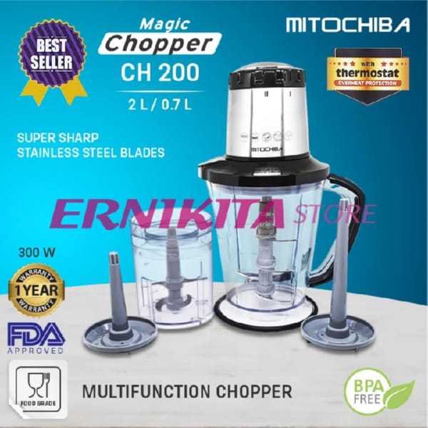Jual MITOCHIBA CHOPPER CH 200 2L Giling Bumbu Daging Multifungsi ...