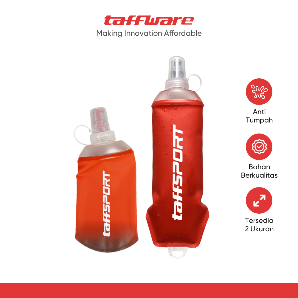 Jual TaffSPORT Botol Minum Soft Flask Foldable Sport Water TPU - TF-25 ...
