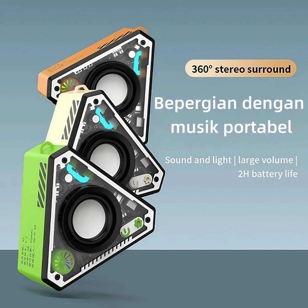 Jual Speaker Bluetooth V2 Mini Led RGB Speaker Portable Home Music ...