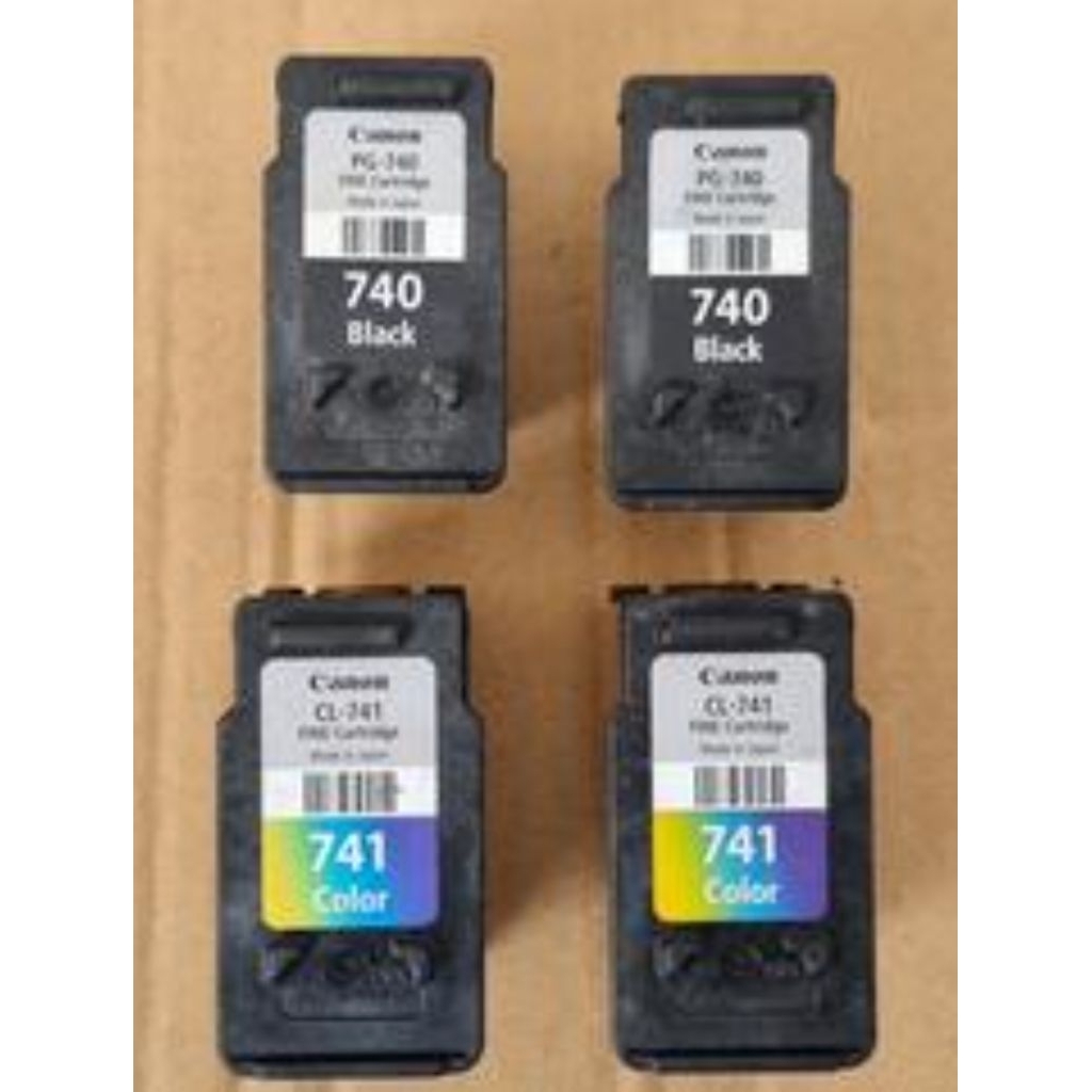 Jual canon 740 black dan 741 color bekas kosongan belum pernah refil ...