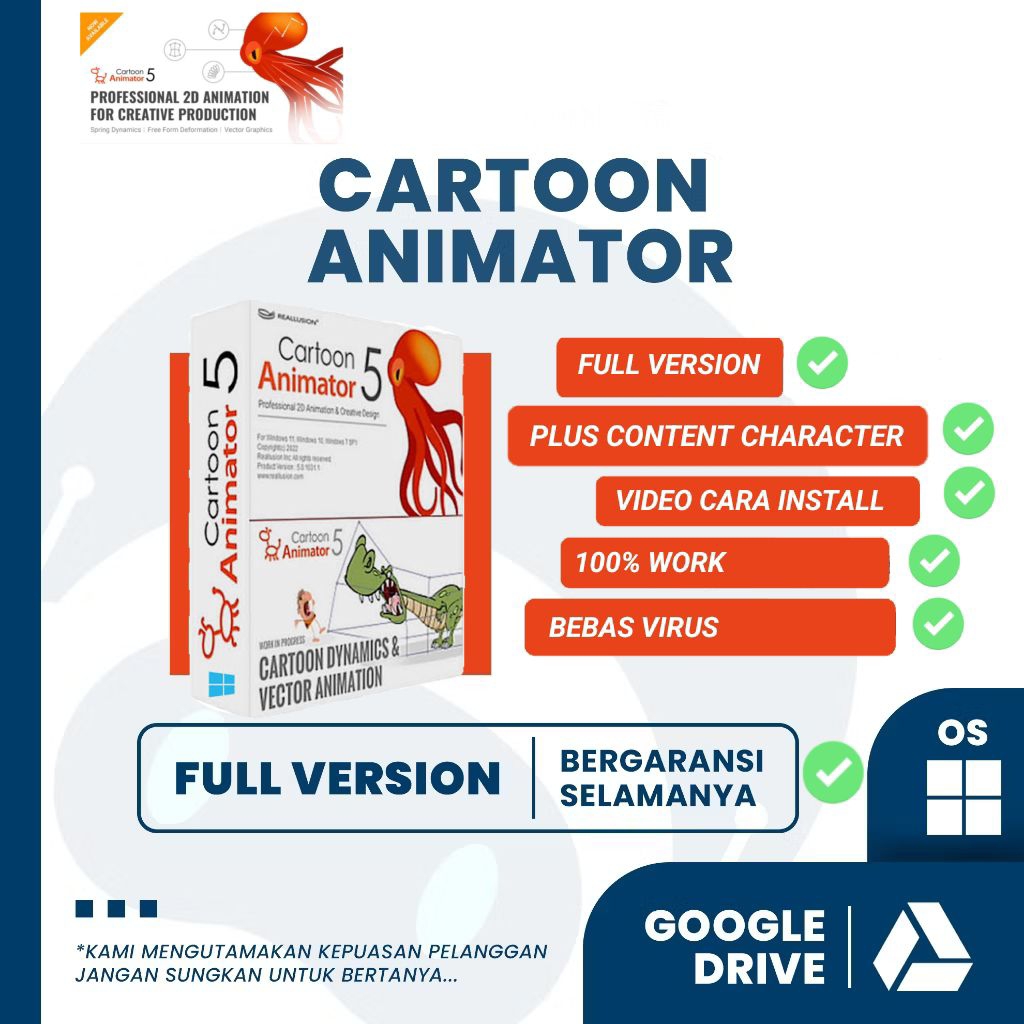 Jual CARTOON ANIMATOR 5 + FULL CONTENT | Shopee Indonesia