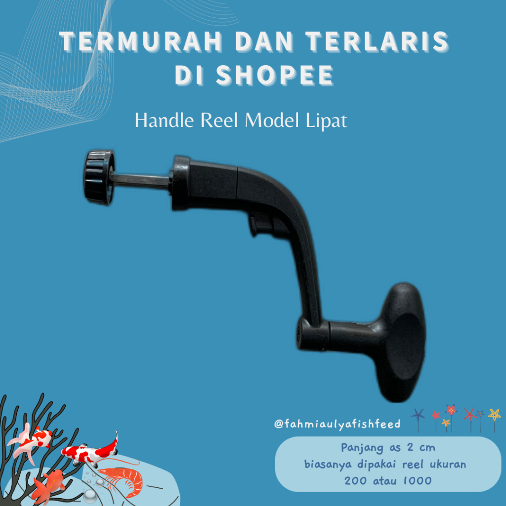 Jual Handle Reel Model Lipat Hitam Ukuran 200 500 1000 | Shopee Indonesia