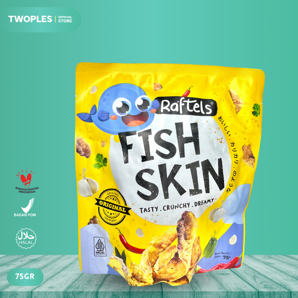 Jual Raftels Fish Skin Snack Gurih Kulit Ikan Crispy Viral Kekinian ...