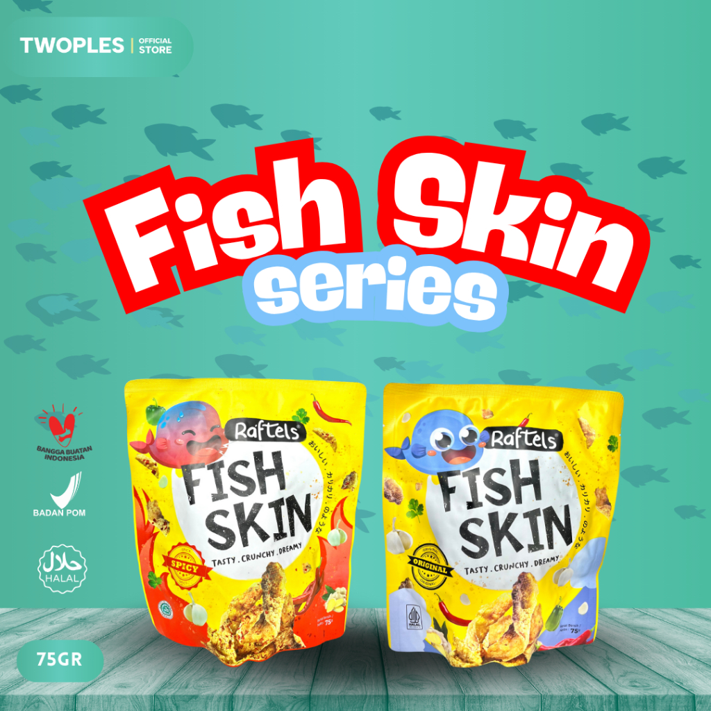 Jual Raftels Fish Skin Snack Gurih Kulit Ikan Crispy Viral Kekinian ...