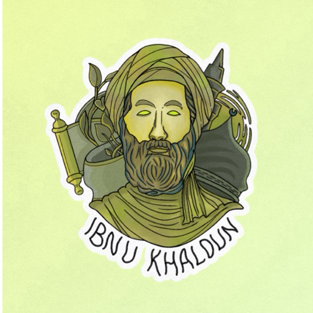 Jual Sticker Filsuf - Ibnu Khaldun (Vinyl Glossy) | Shopee Indonesia