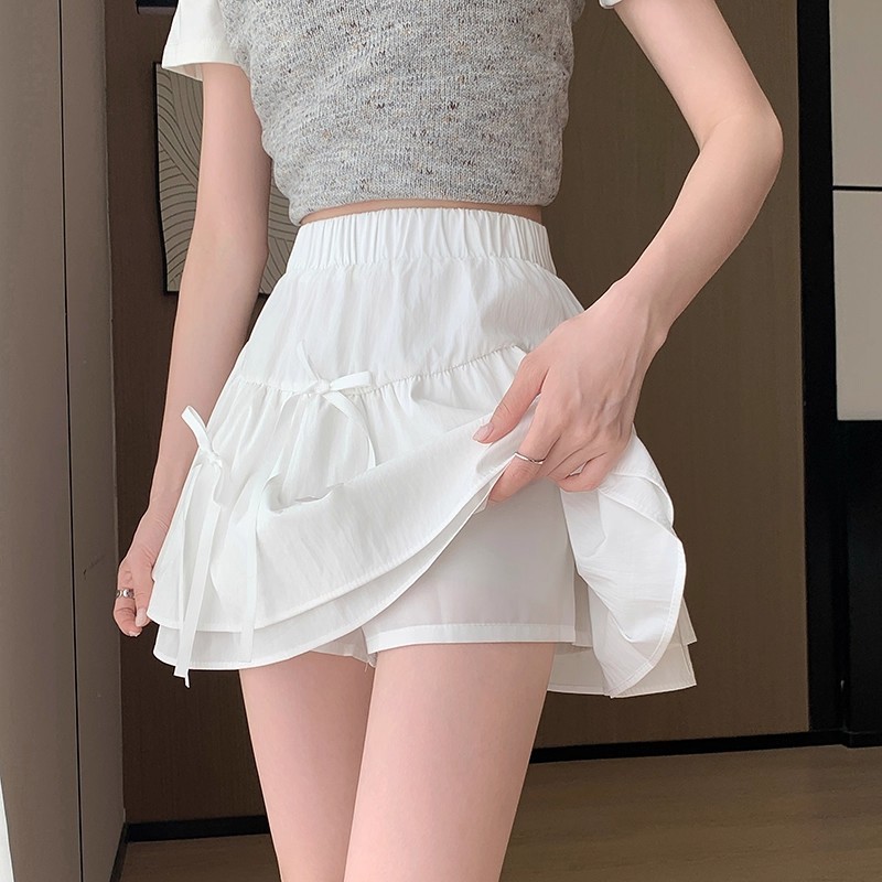 Jual [ Keygirl ]Rok Pendek Manis Gaya Perancis Rok Mini Skirt Susun ...