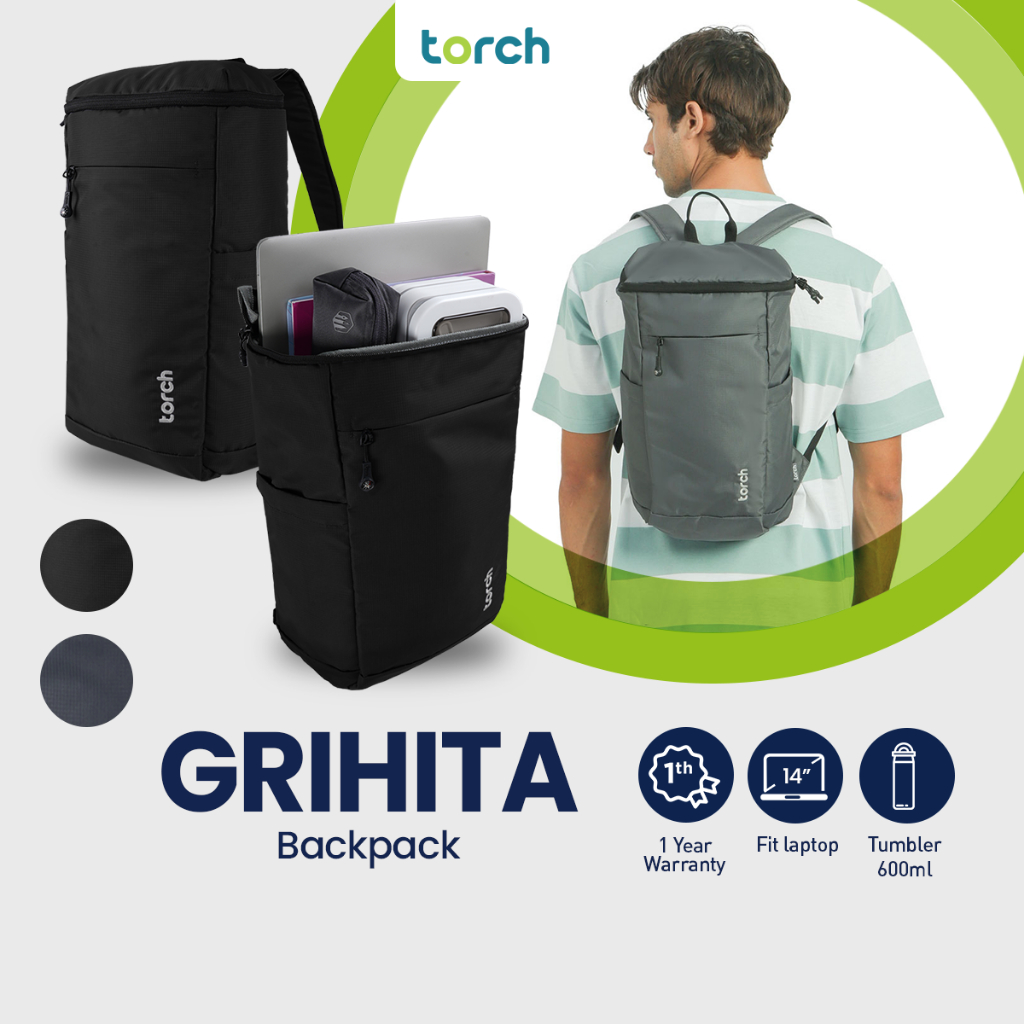 Jual TORCH Grihita Backpack Daypack Tas Ransel Laptop Sekolah Kuliah ...