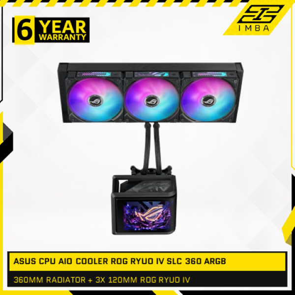 Jual ASUS CPU AIO COOLER ROG RYUO IV SLC 360 ARGB (360MM RADIATOR + 3X ...