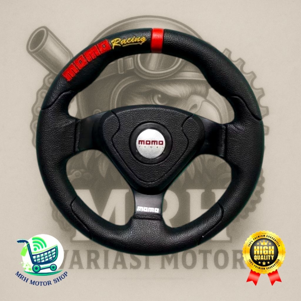 Jual SETIR STIR MOBIL RACING MOMO UNIVERSAL SEMUA MOBIL UKURAN 9 10 12 ...