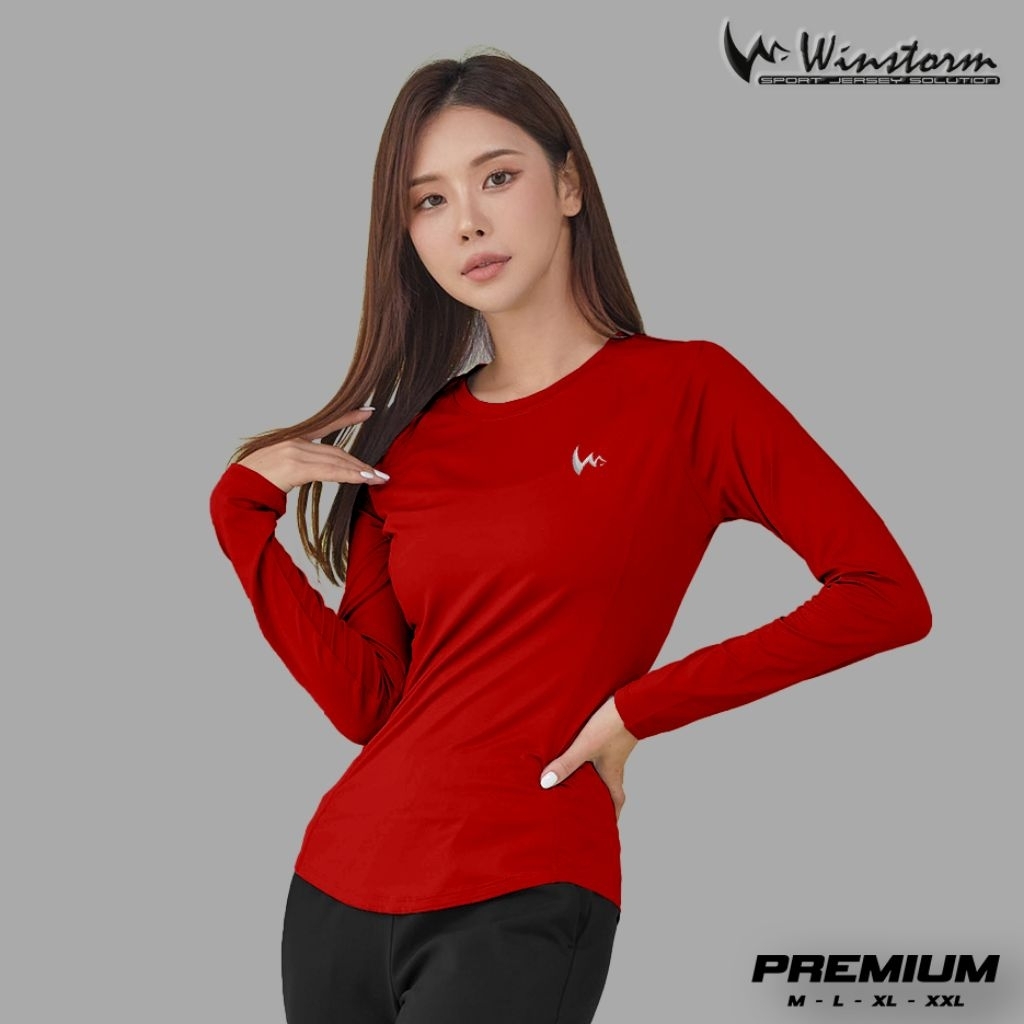 Jual Winstorm Lengan Panjang Baju Olahraga Wanita Premium Muslim Dewasa ...