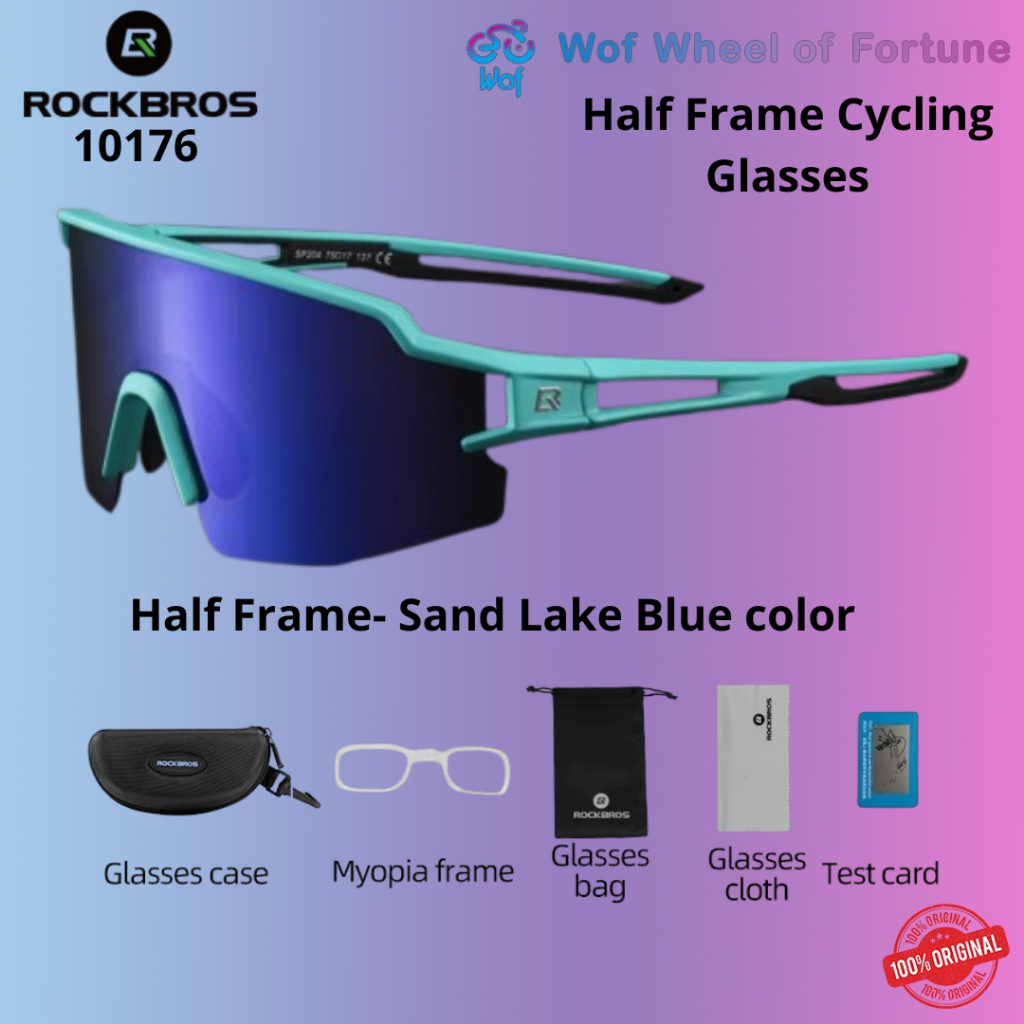 Jual ROCKBROS 10176 Kacamata Sepeda Glasses AntiUV Myopia Sport ...