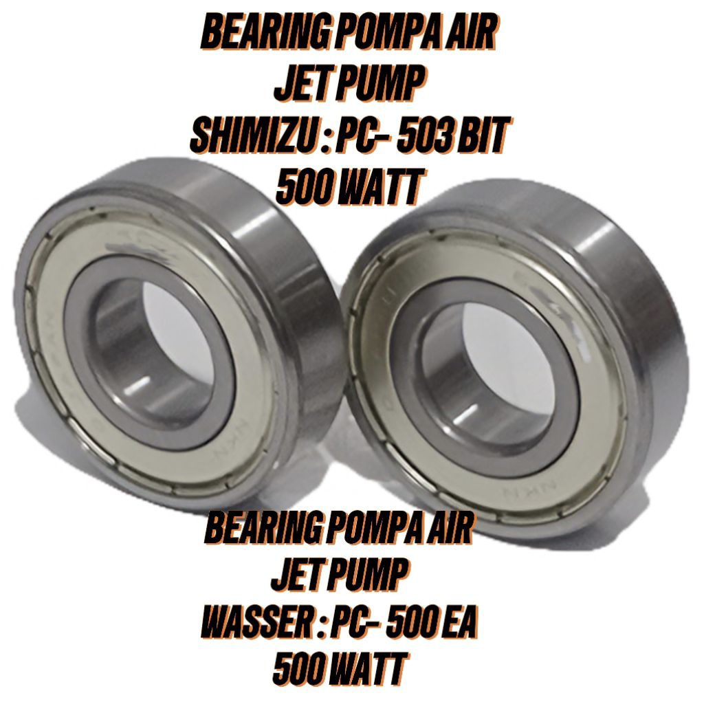 Jual BEARING POMPA AIR JET PUMP SHIMIZU : PC - 503 BIT, WASSER : PC 500 ...