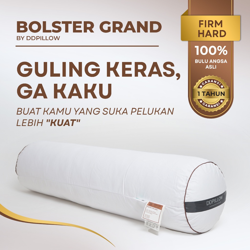 Jual DDPillow Guling / Bolster Hotel Bulu Angsa Asli / Guling Keras ...