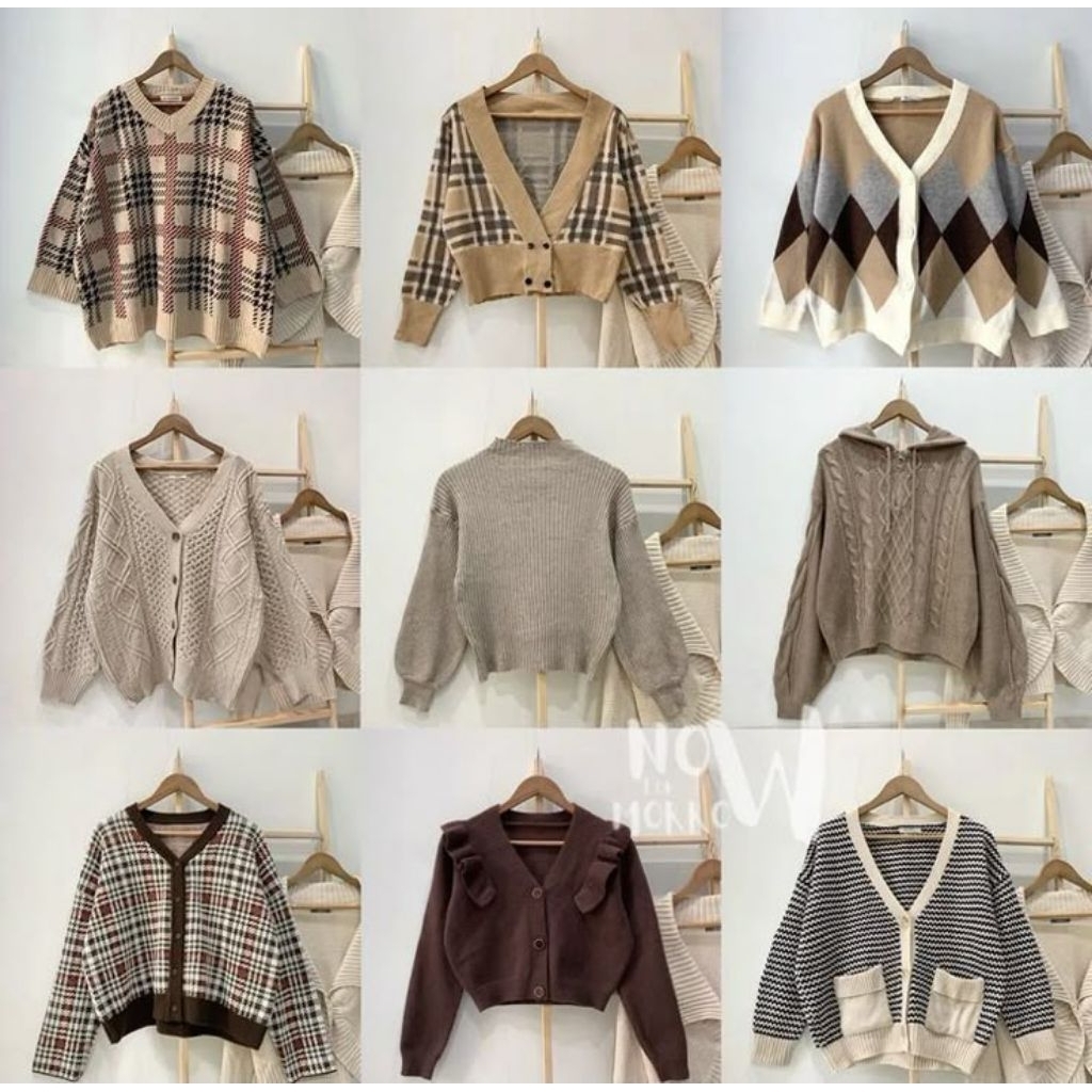 Jual Rajut Cardigan crop top knit wanita polos | Shopee Indonesia