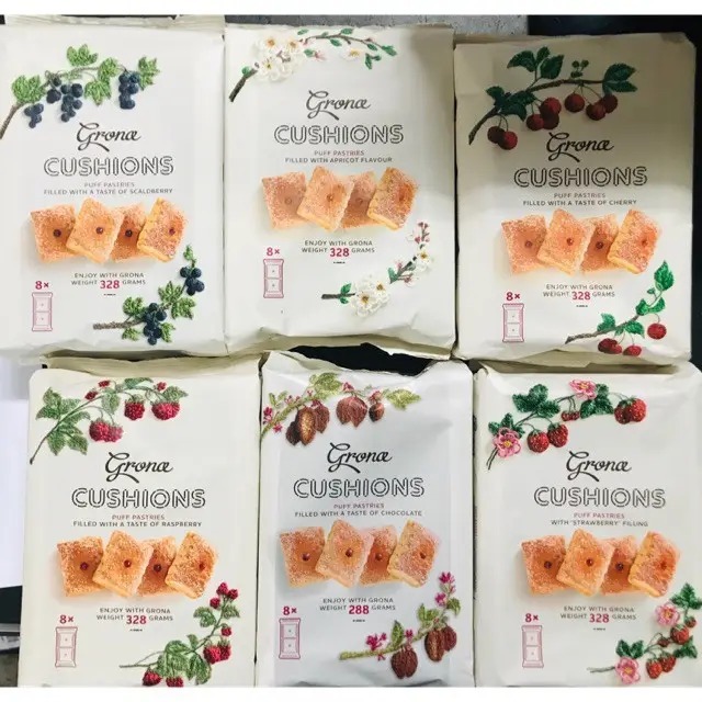 Jual Biskuit Impor Grona Ukraine Cracker Classic, Onion, Cushions Puff ...