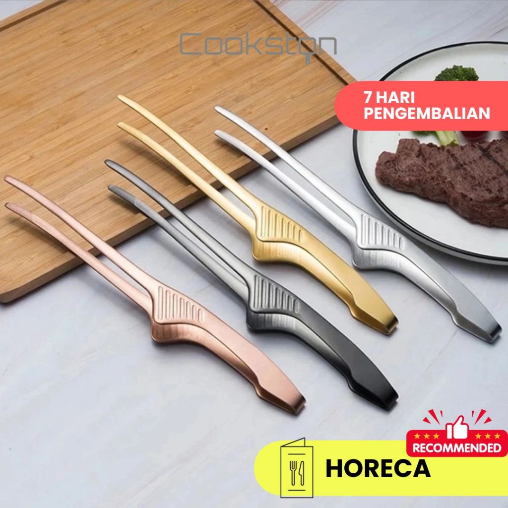 Jual COOKSTON Pinset BBQ Grill Tong Stainless Steel 24cm – Pinset Duri ...