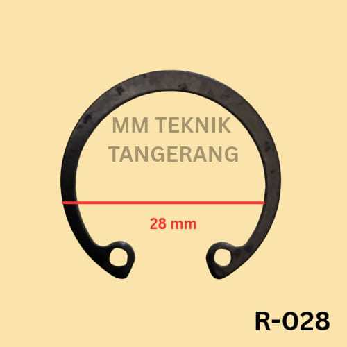 Jual Snapring R28 H28 Snap ring Circlip Internal Retaining Tipe R H 28 ...