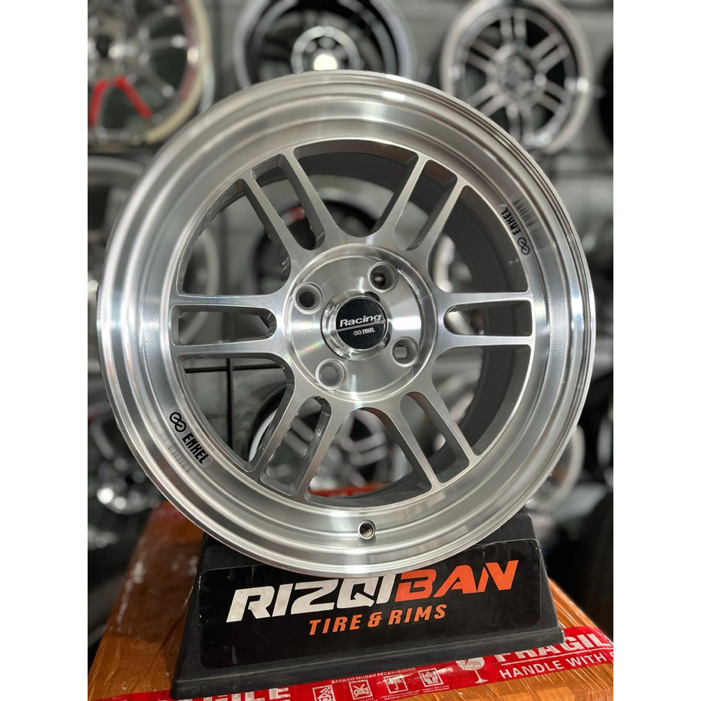Jual velg enkei rpf r15 full polish pcd 4x100 lebar 7 et41 kondisi baru ...