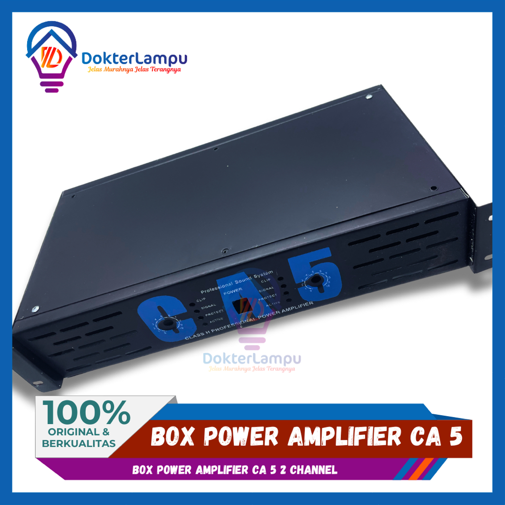 Jual BOX POWER CA 5 2 CHANNEL / BOK POWER SOUND SYSTEM BAHAN PLAT BESI ...