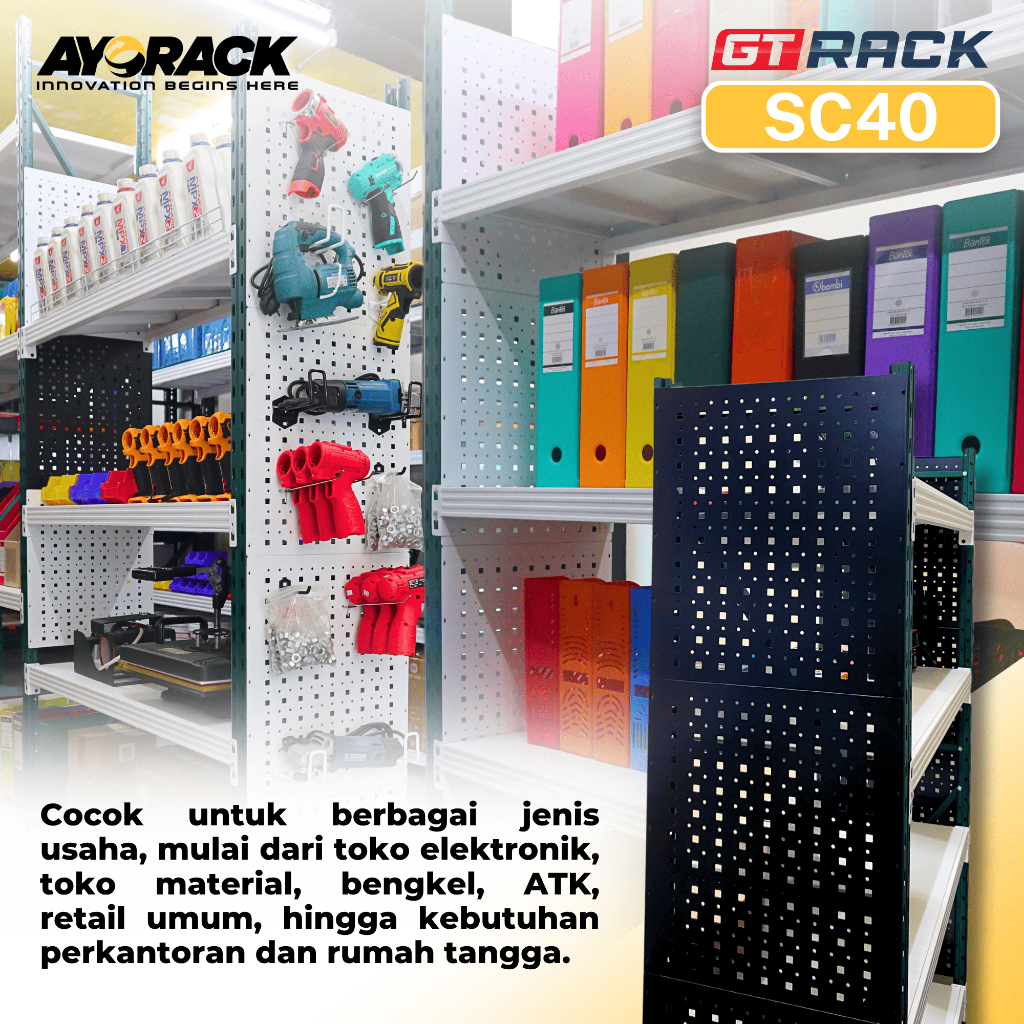 Jual GT RACK SC40 - GT SIDE COVER MODULAR LEBAR 40CM - AKSESORIS RAK ...