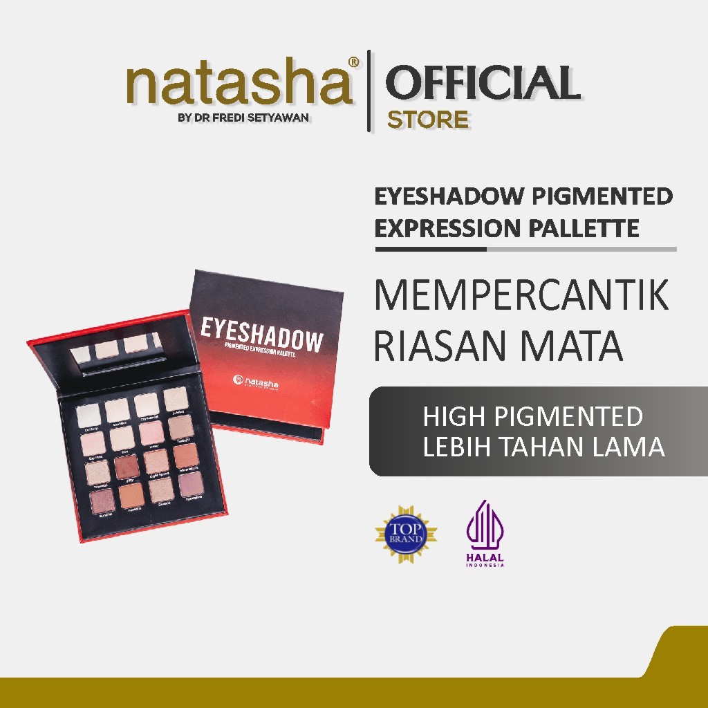 Jual Natasha Eyeshadow Pigmented Expression Palette | Shopee Indonesia