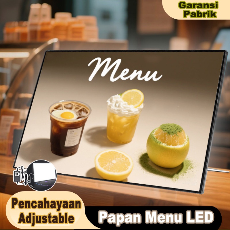 Jual NEON BOX MENU LED SUPER TERANG [A4-A3-A2] - Rangka Aluminium ...