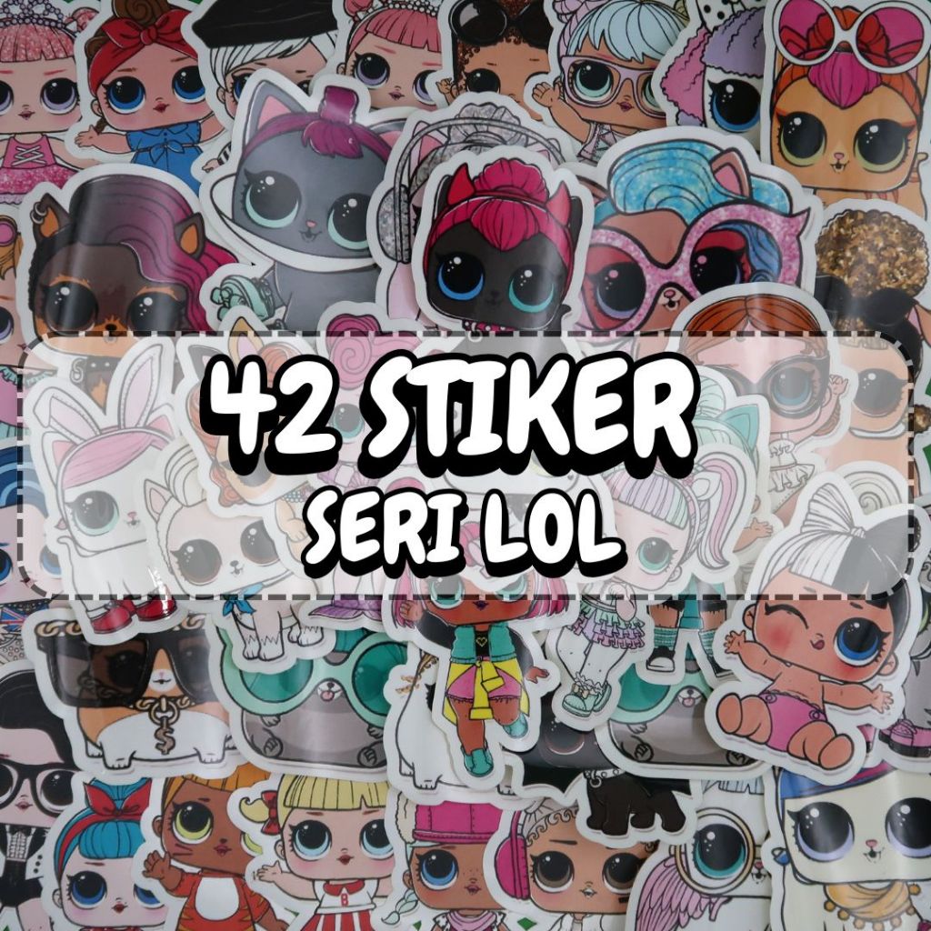 Jual 42 PCS STIKER LOL, STICKER PACK BAHAN CHROMO / VINYL / HVS ...
