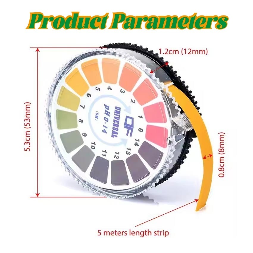 Jual Isi 5 Meters Kertas Lakmus PH Paper Roll Indicator Universal ...