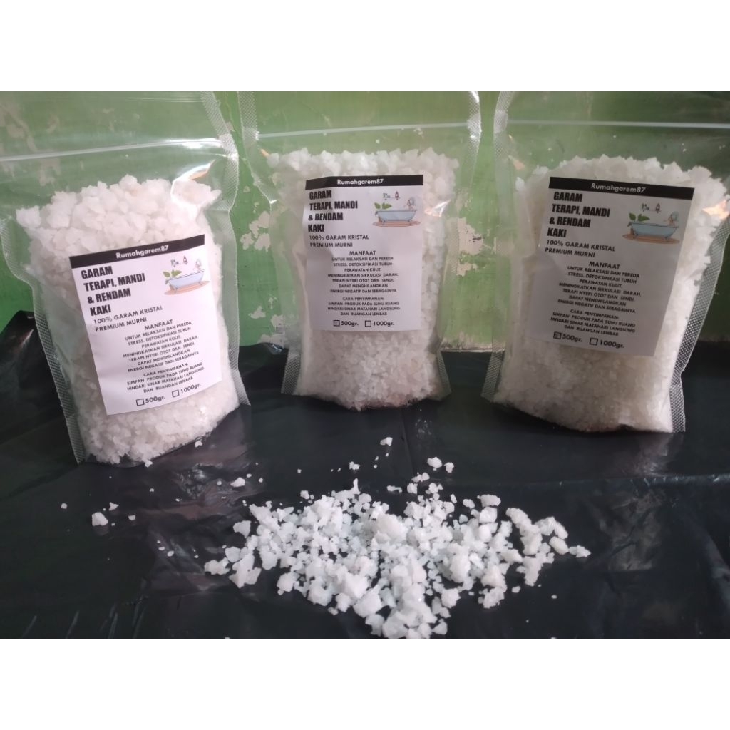 Jual garam terapi / garam rendam kaki / garam mandi / garam kasar ...