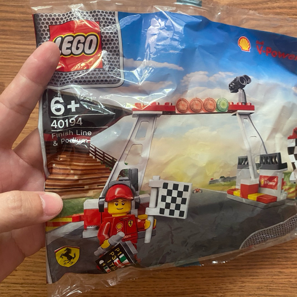Jual NEW MAINAN ANAK LEGO X SHELL X FERRARI ORIGINAL FINISH LINE AND ...