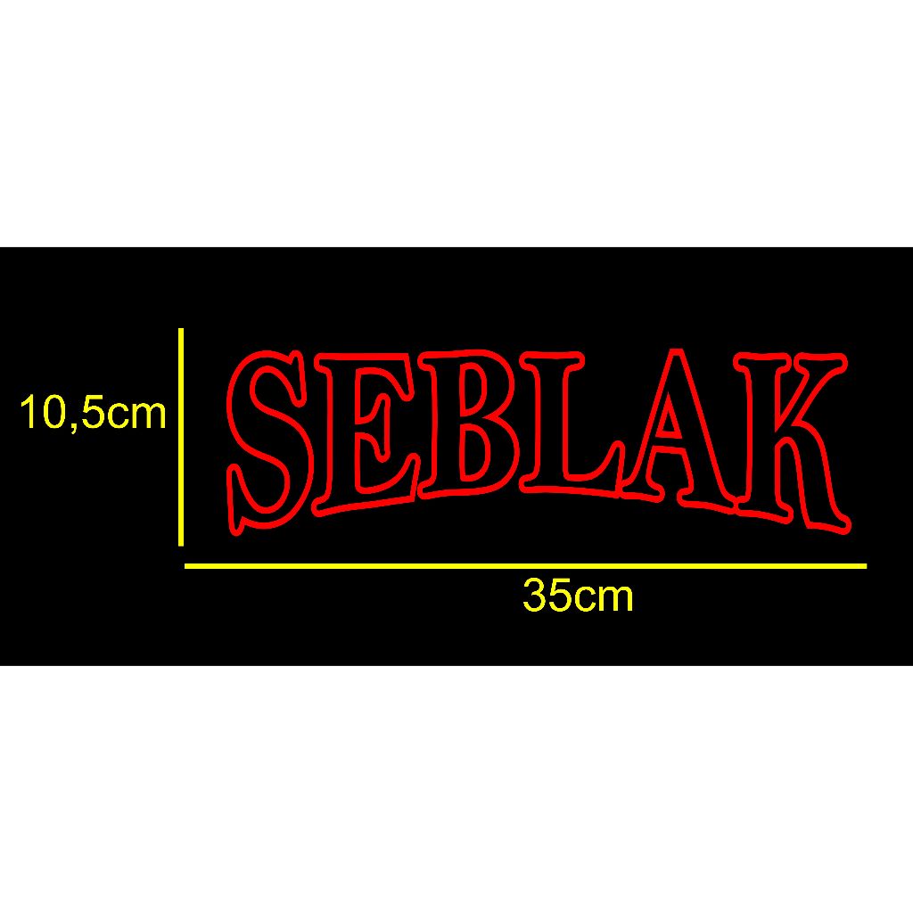 Jual STICKER TULISAN SEBLAK STICKER MODEL LENGKUNG | Shopee Indonesia