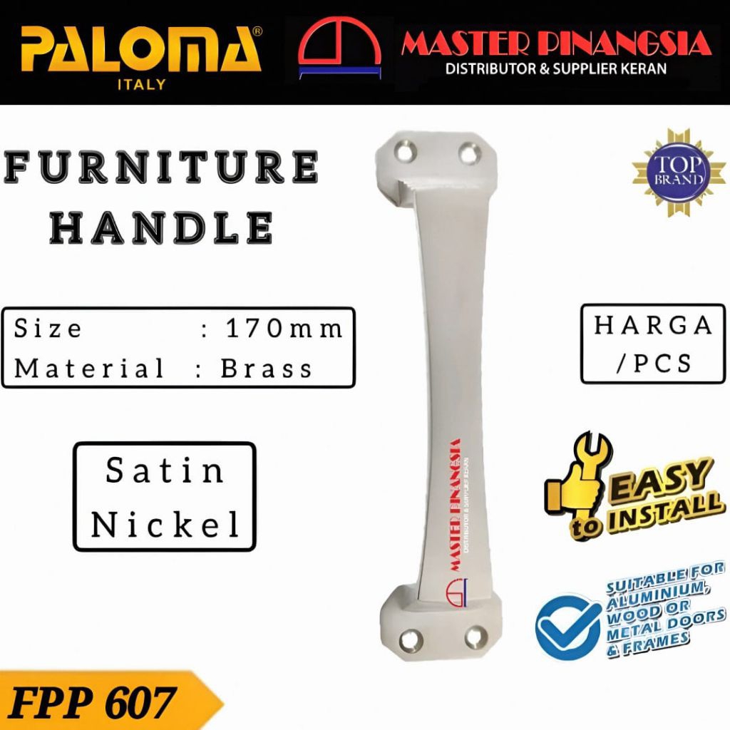 Jual PALOMA FPP 607 CASTLE 170MM Furniture Handle Gagang Tarikan Laci ...