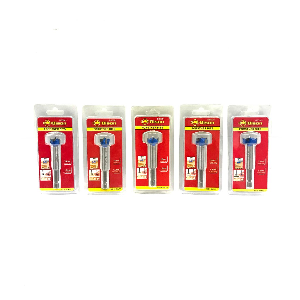 Jual BISON Mata Bor Kayu 15 16 18 20 22 mm - Forstener Bits Wood Engsel ...