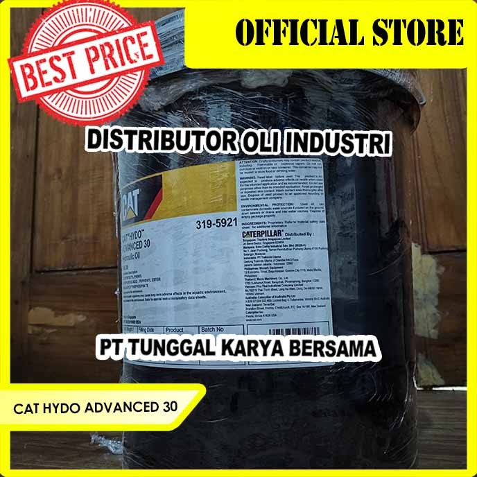 Jual CAT HYDO ADVANCED 30 ( HYDRAULIC OIL SAE 30 - 20 Liter ) | Shopee ...