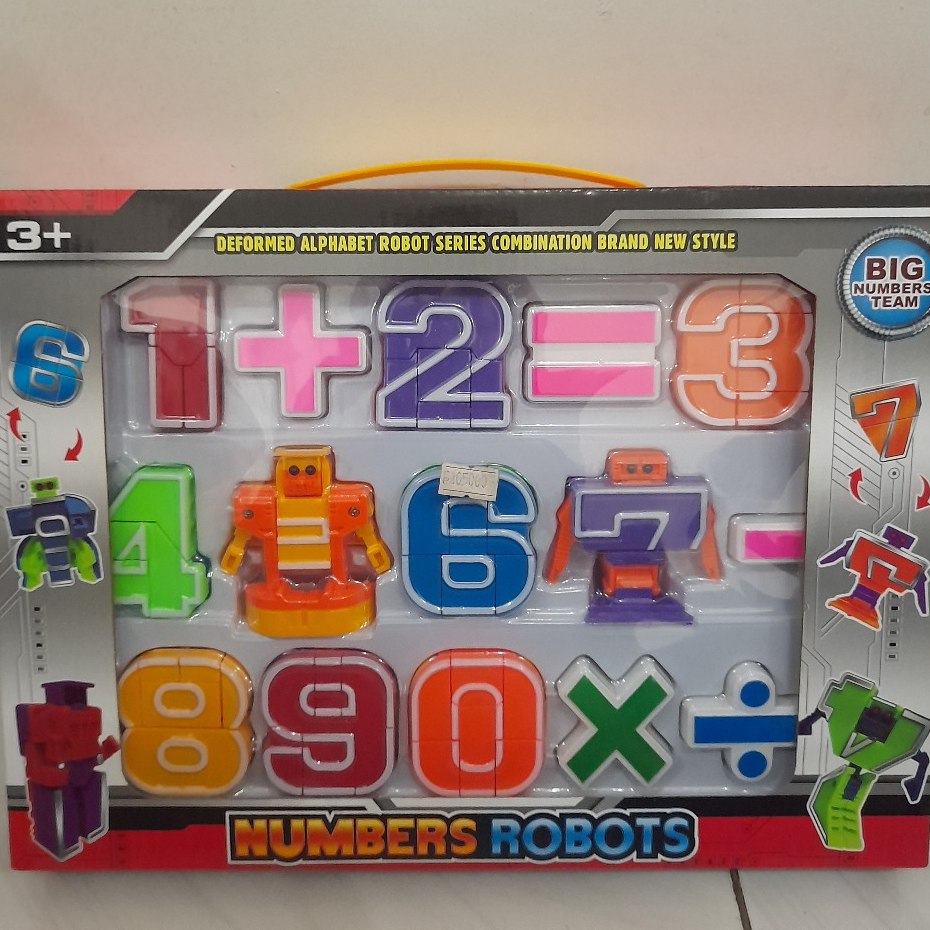 Jual K8-Mainan Angka Number Robots 1 Set / Number Robots 1 Set – Mainan ...