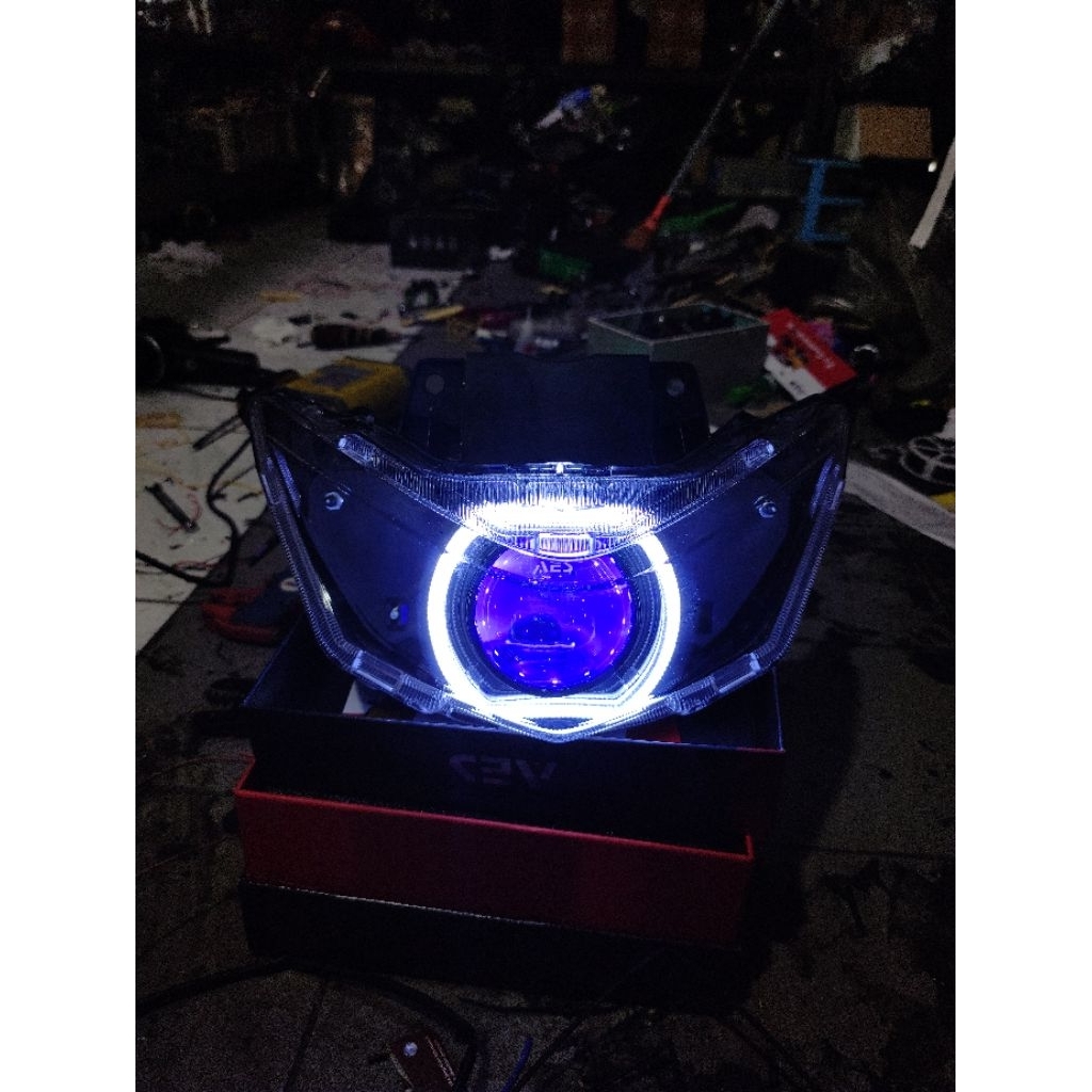 Jual Headlamp Biled Beat Deluxe Custom Retrofit | Shopee Indonesia