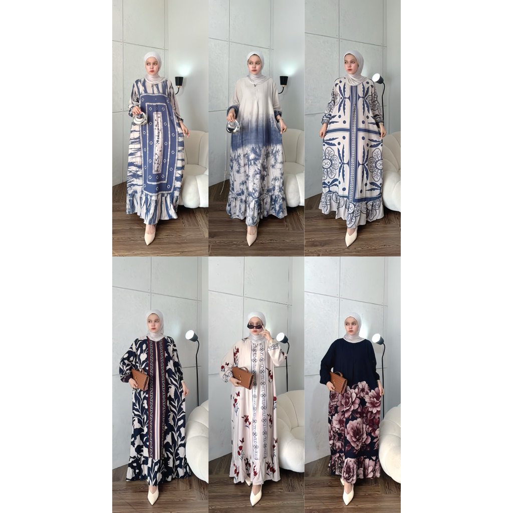 Jual Gamis jumbo rayon wanita gamis rempel gamis rayon premium busui ...