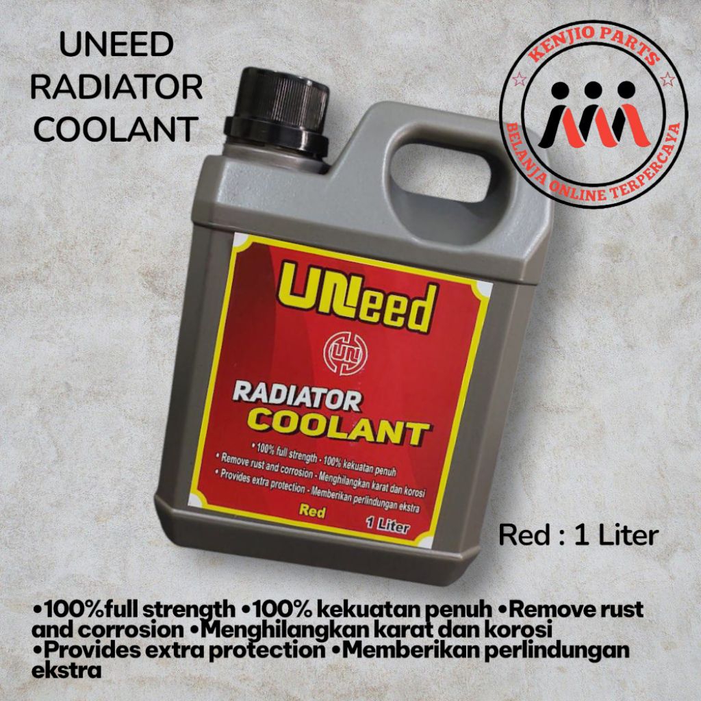 Jual UNEED AIR RADIATOR COOLANT RED 1 LITER | Shopee Indonesia