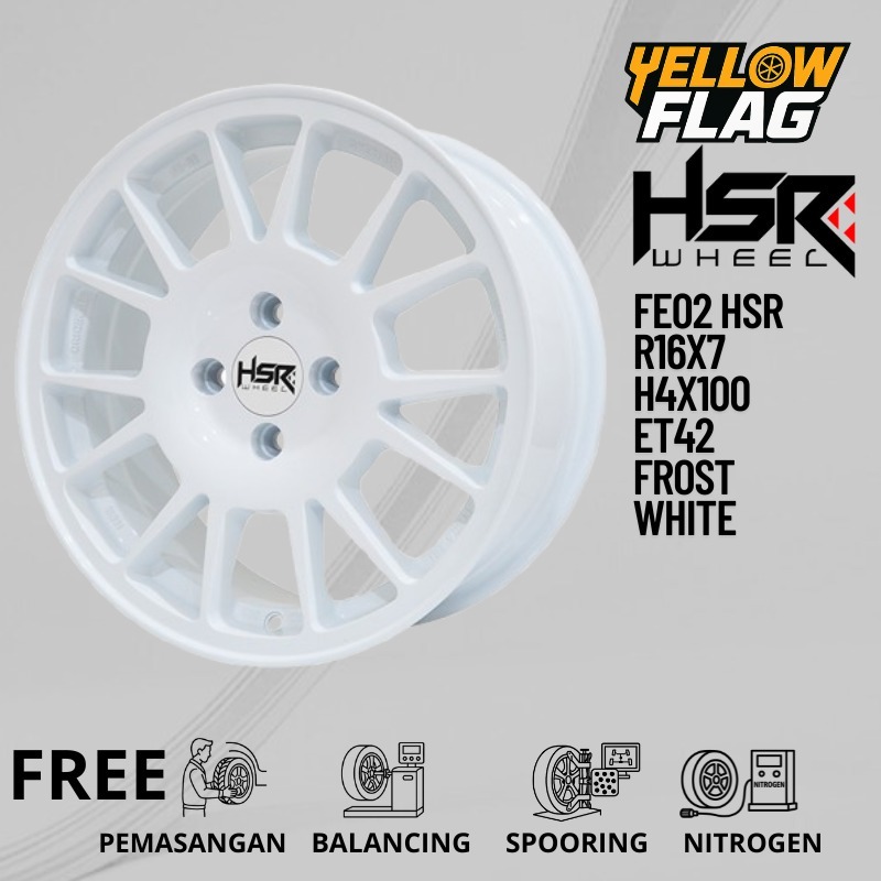 Jual VELG MOBIL RING 16 LEBAR 7 PCD 4X100 WARNA PUTIH YARIS BALENO ...