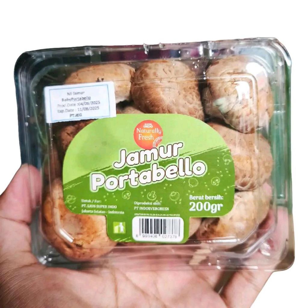 Jual Jamur portabela super segar jamur portabel fresh 200 gram | Shopee ...