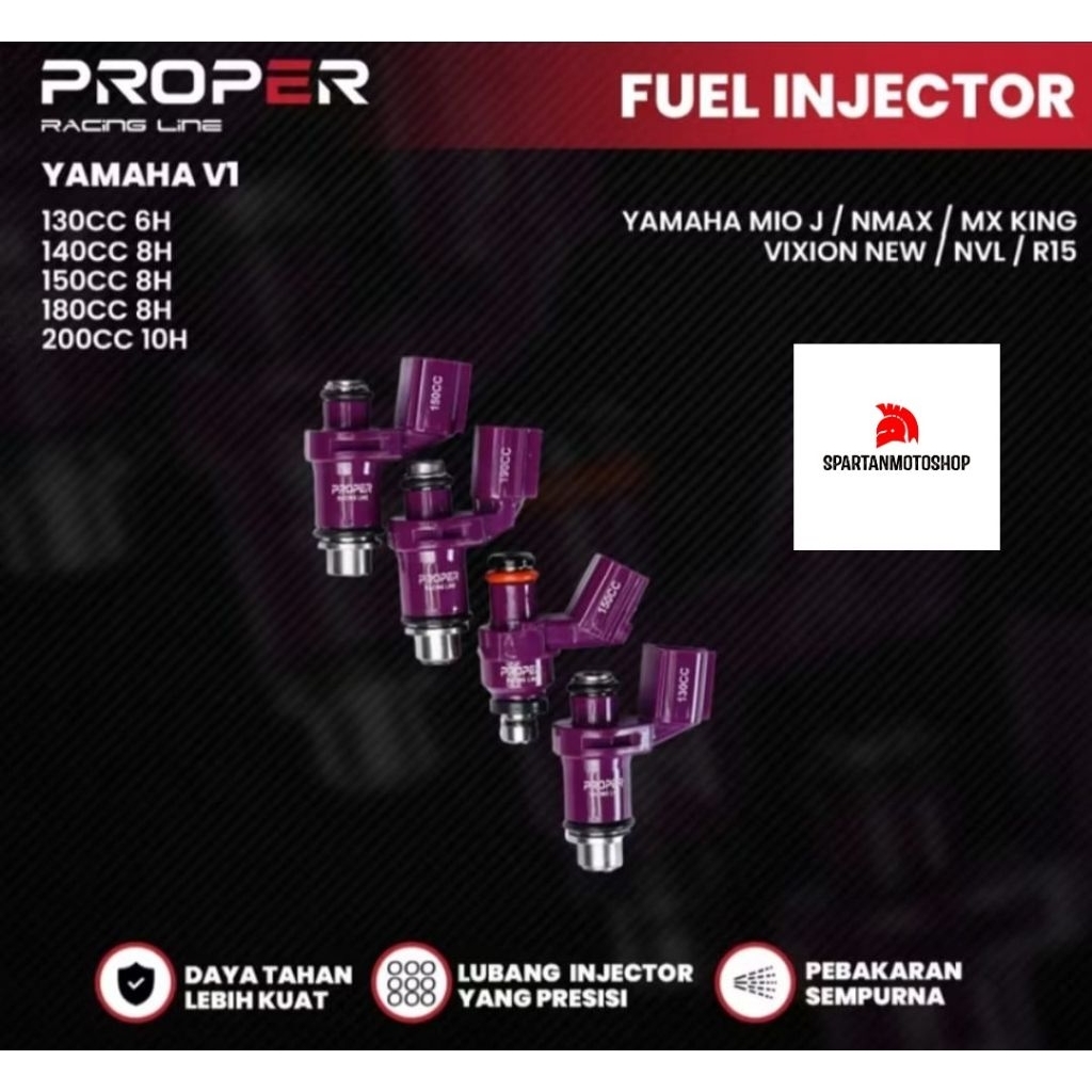 Jual Injector PROPER RACING LINE Vixion NVL NVA R15 V2 Jupiter MX150 MX ...