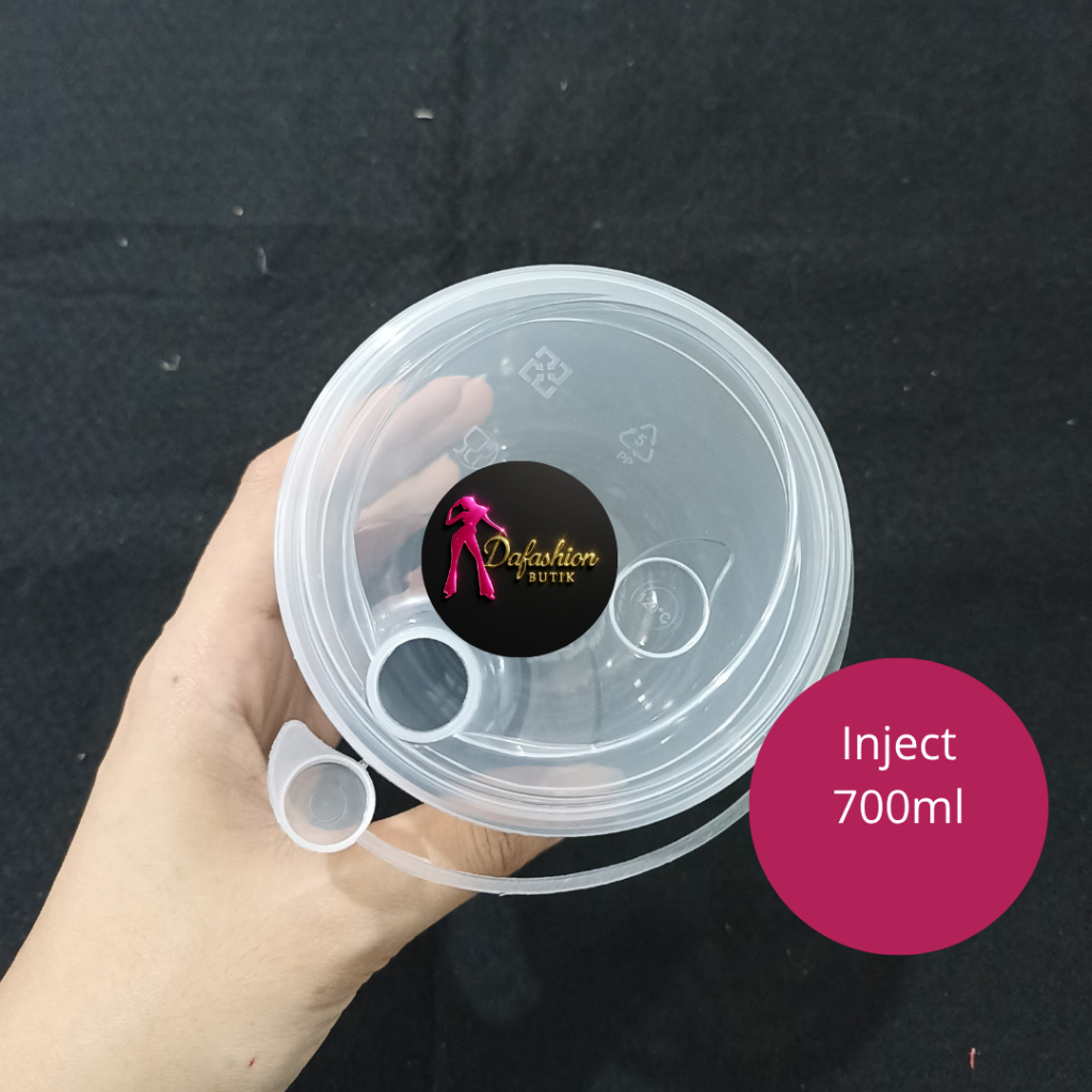 Jual Gelas Inject + Tutup Ukuran 700 ML | Shopee Indonesia
