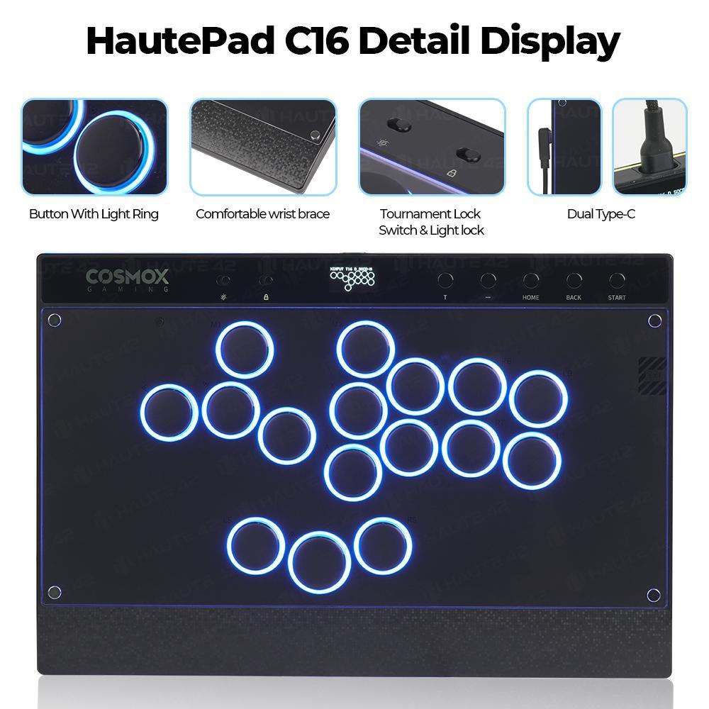 Jual Haute42 C16 C Series Button Rim Cosmox Haute Pad Hitbox Aluminium ...