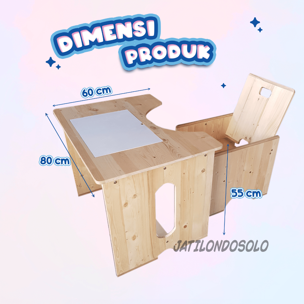 Jual Meja Terapi Belajar Anak / Meja ABK / Meja Terapi Wicara Kayu Jati ...