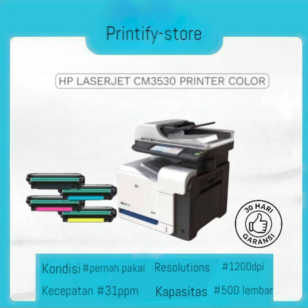 Jual printer hp LaserJet color CM3530 multifungsi | Shopee Indonesia