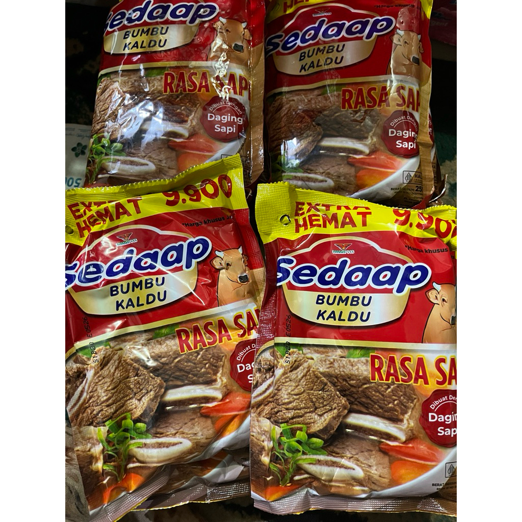 Jual Sedaap Bumbu Kaldu Sapi 250 gr / penyedap rasa sapi 250gr / sedap ...
