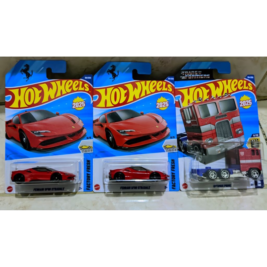 Jual hotwheels Ferrari sf90 Transformers Optimus prime 2025 | Shopee ...