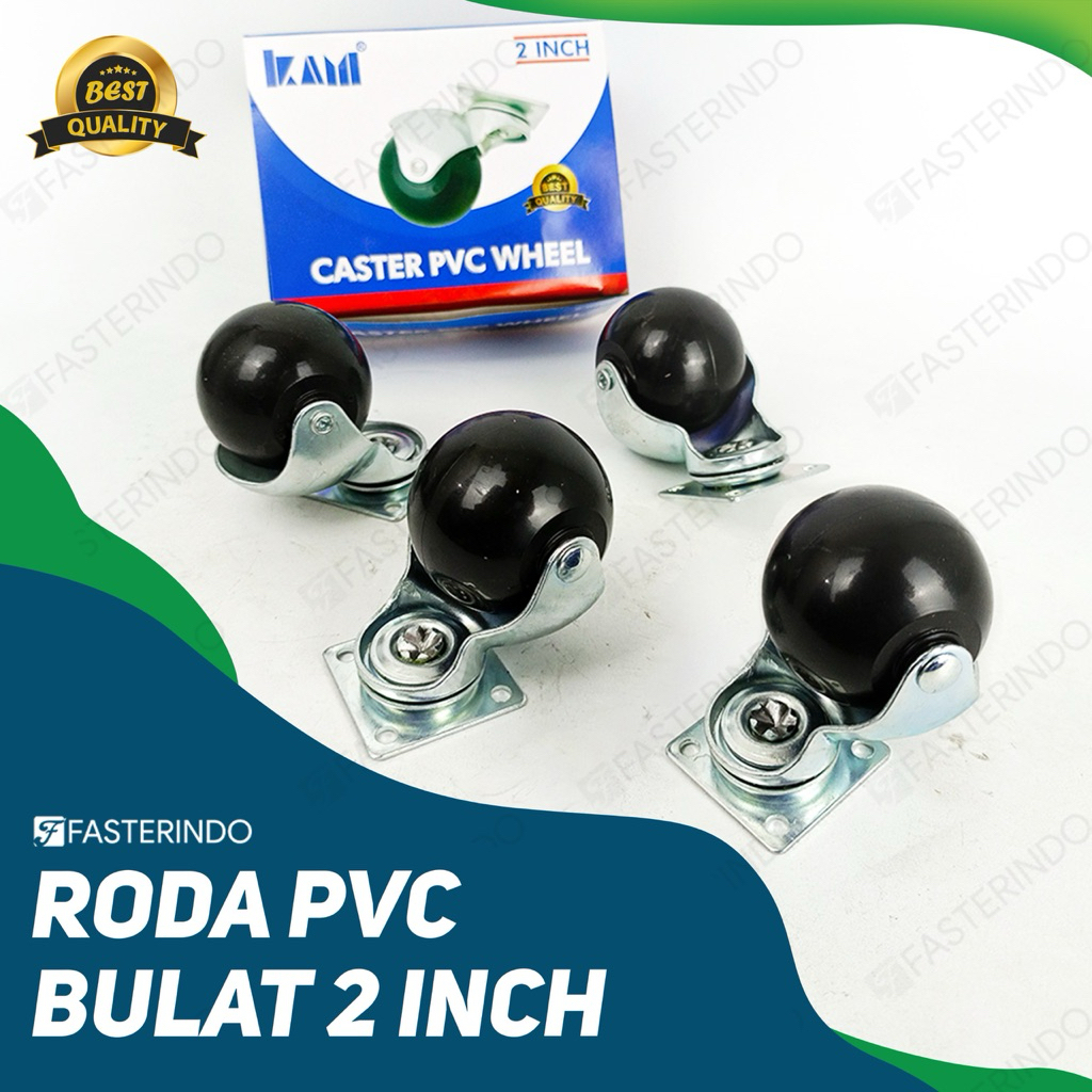 Jual Roda PVC Bulat 2 Inch / Roda Etalase / Roda Lemari | Shopee Indonesia