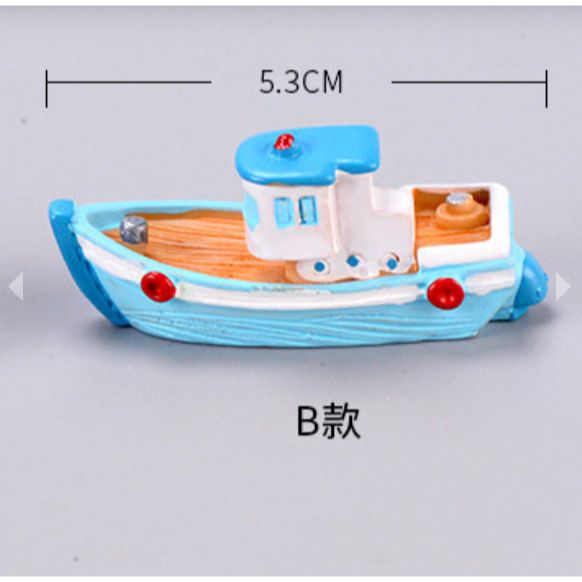 Jual Miniatur Kapal Perahu Nelayan / Cake Topper Ornamen Kapal ...